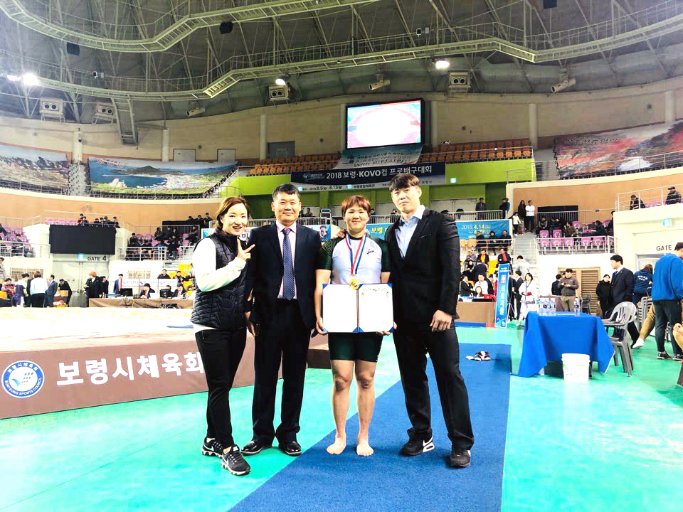 안산시청, 최희화 선수 무궁화장사 등극