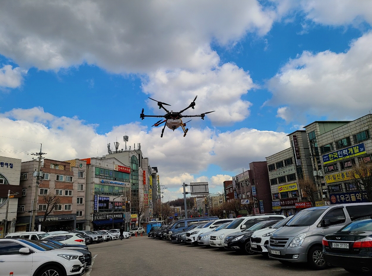 안산시, 코로나19 드론 방역…‘사각지대까지 꼼꼼하게’