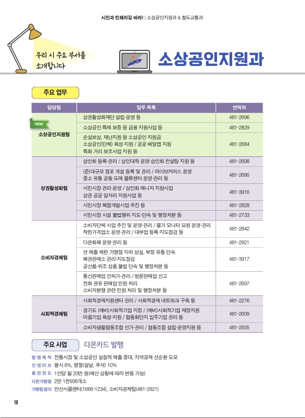 소상공인과, 철도교통과