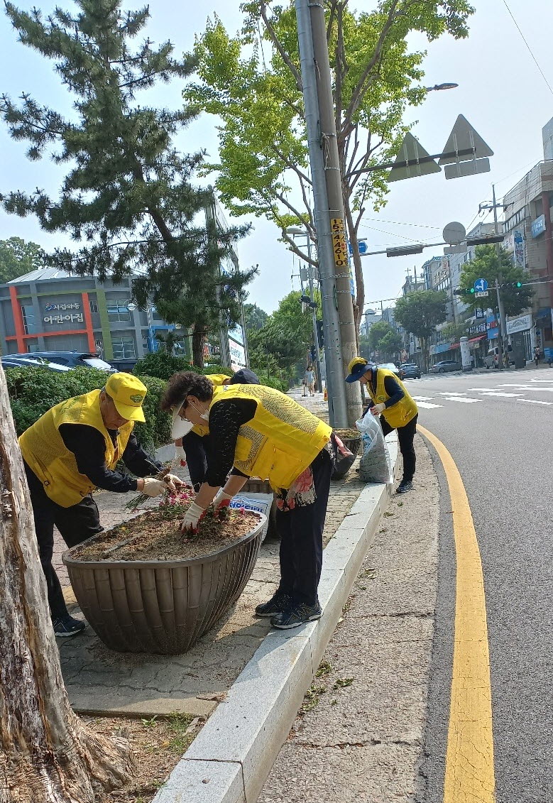 안산시 와동, 행복마을관리소 여름꽃 식재