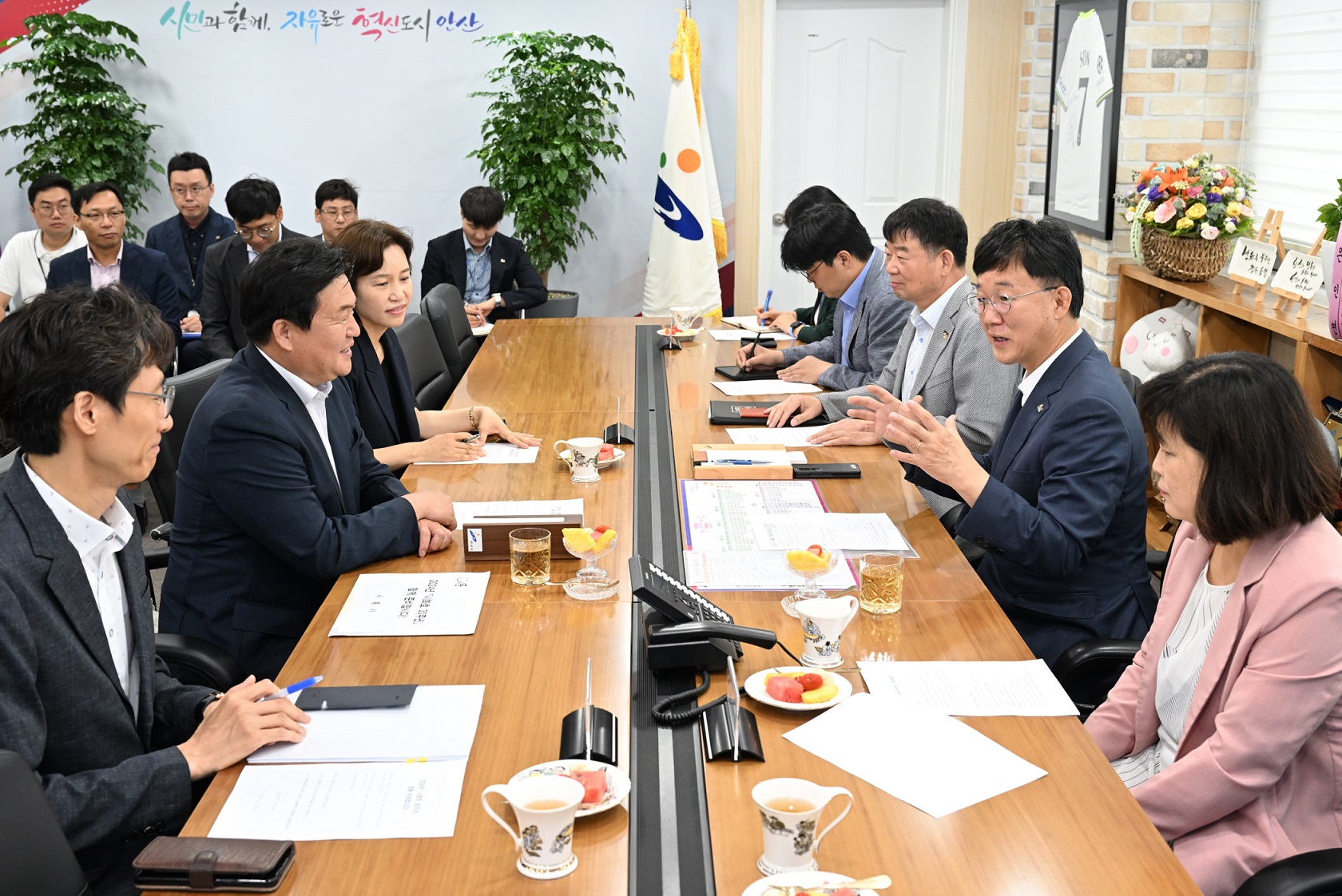 이민근 안산시장, 임병택 시흥시장 만나 시화호 가치증진 협력 논의