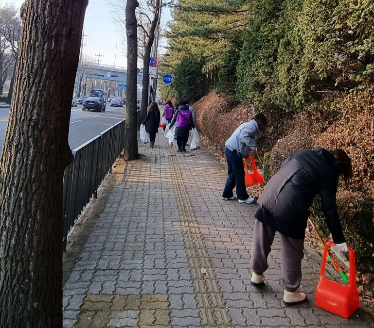 안산시 사이동, 설맞이 환경정화활동 실시