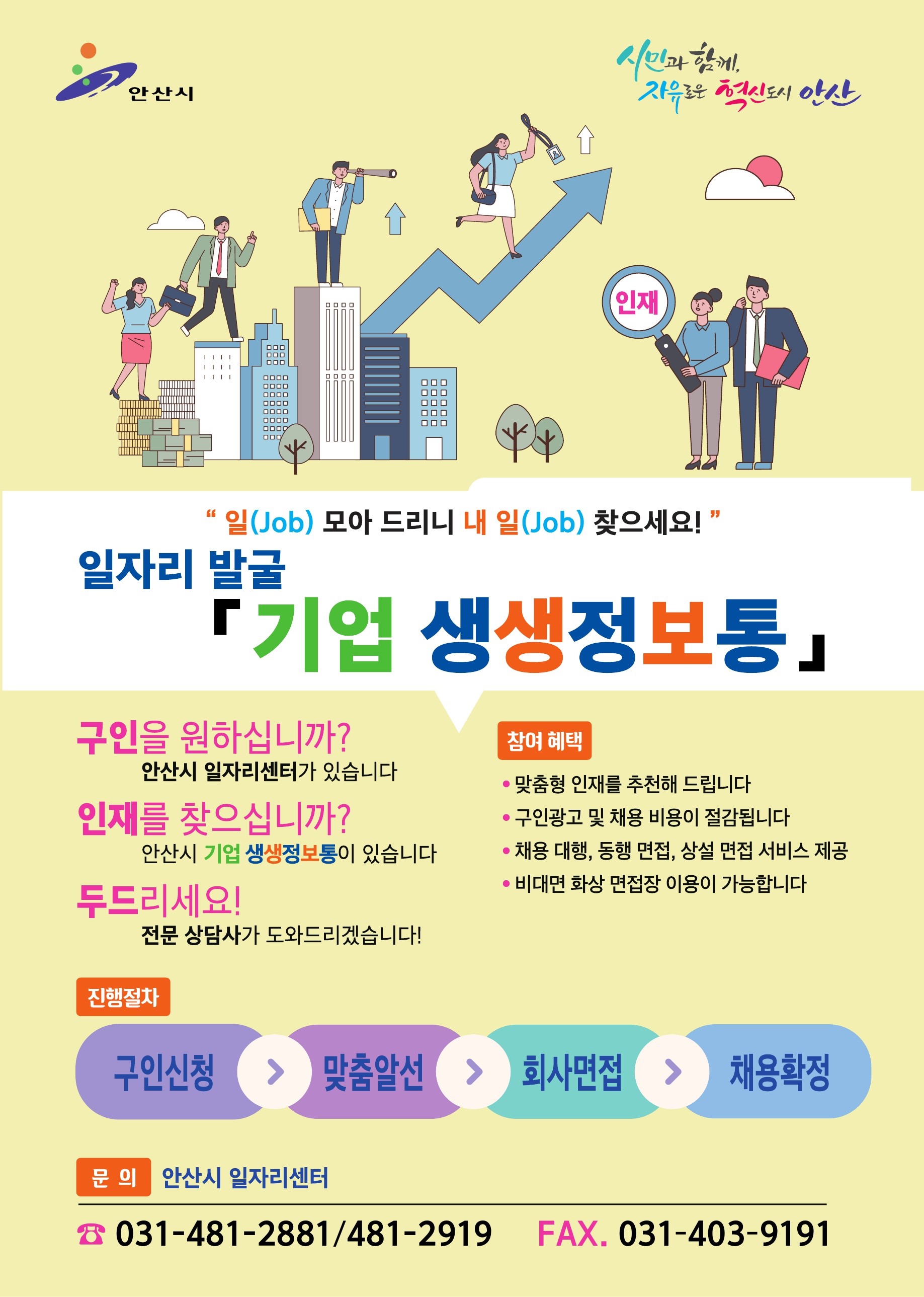 안산시,‘맞춤형 일자리 매칭’찾아가는 구인·구직 발굴단 운영