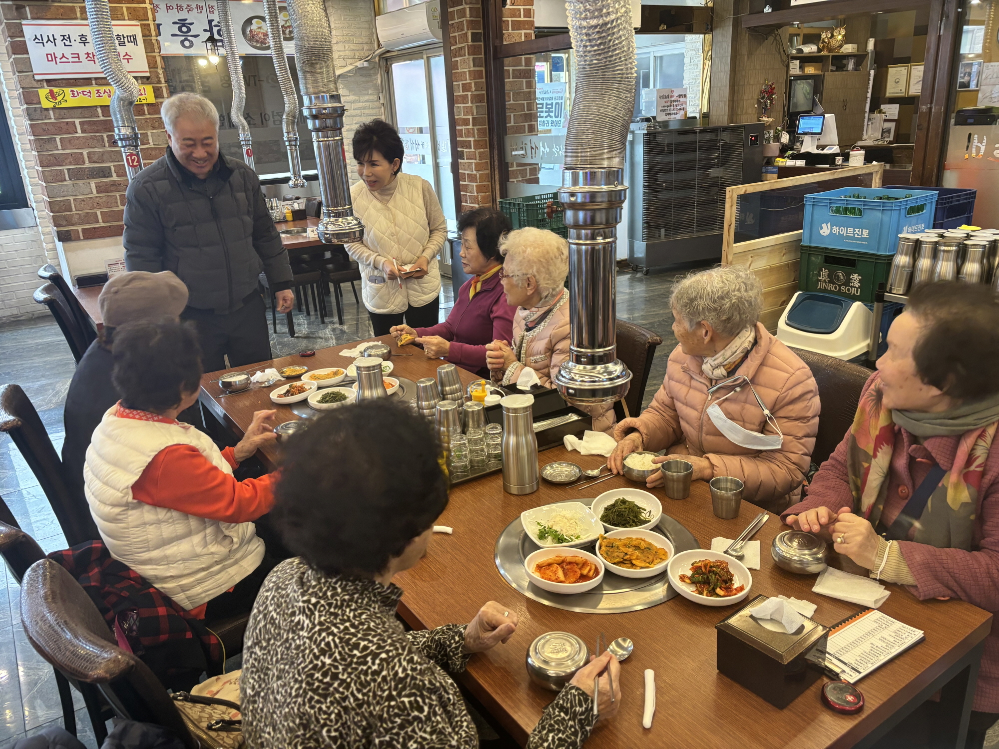 서서갈비, 안산시 초지동 그린빌18단지경로당 오찬 대접