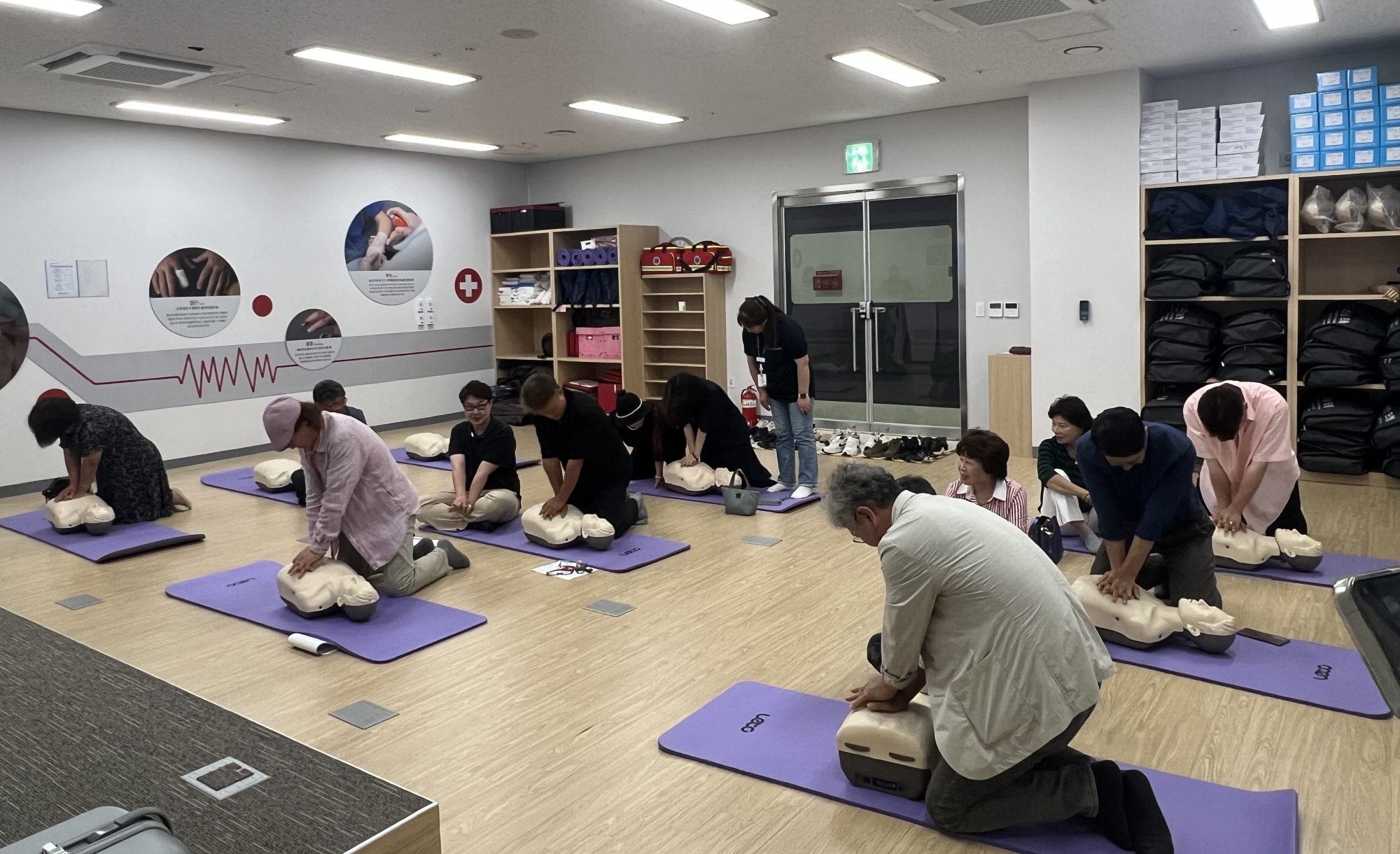 안산시 대부동 지사협, 심폐소생술 교육 시행