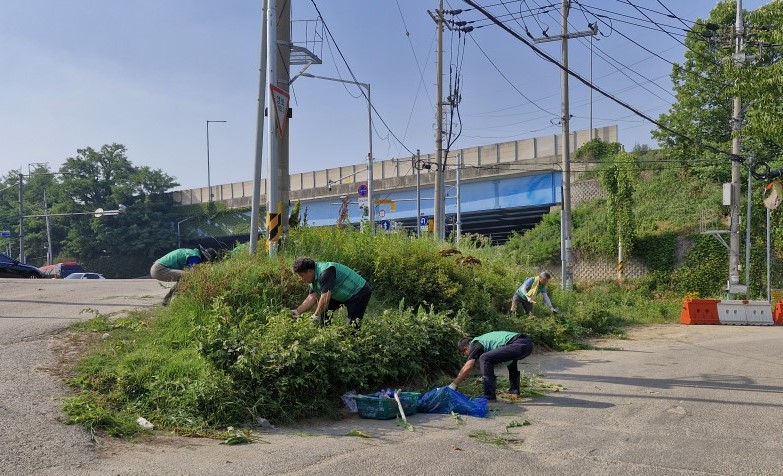 안산시 부곡동 새마을남녀협의회, 쓰담운동 및 제초작업 추진