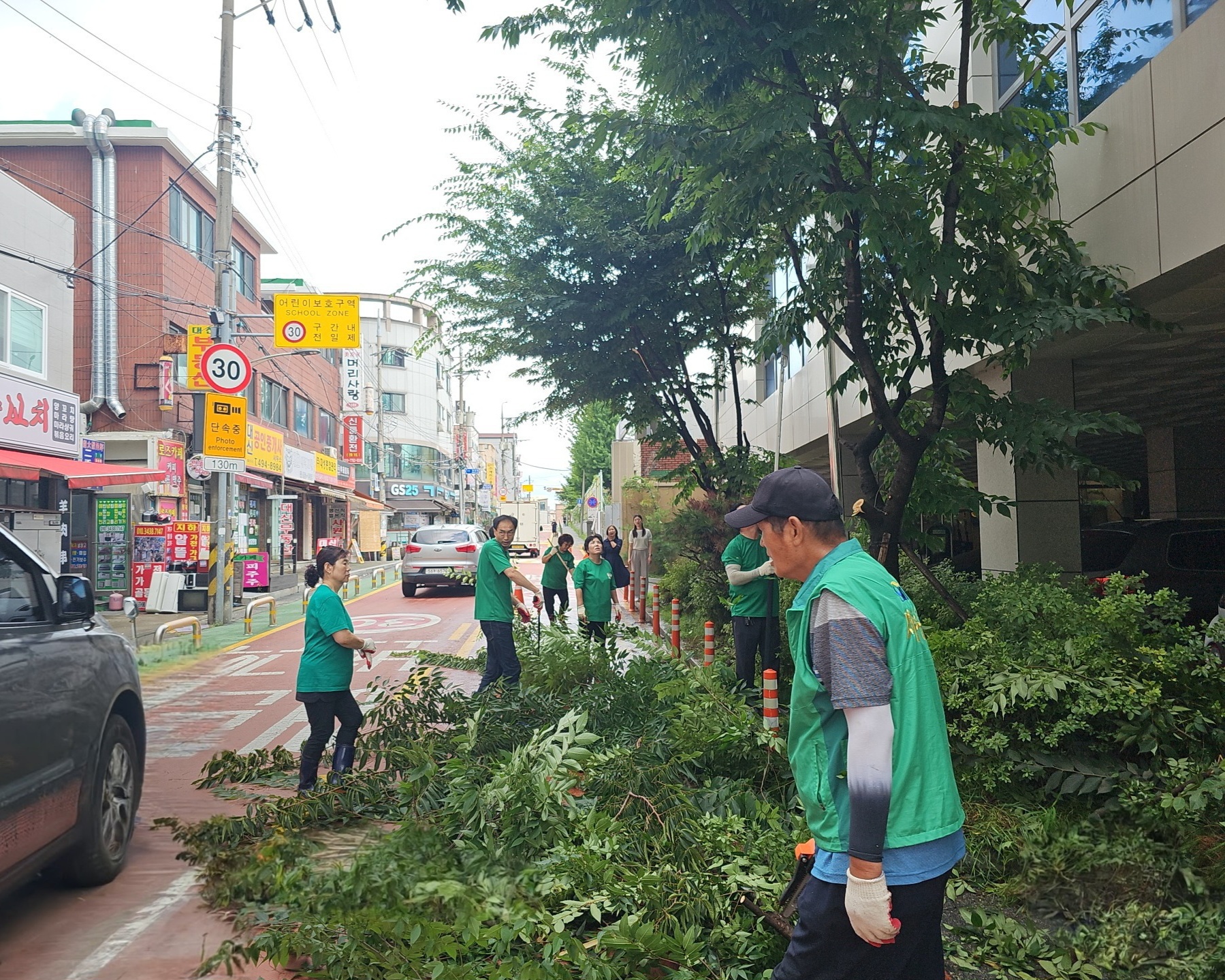 안산시 백운동 새마을남녀협의회, 동 청사 주변 환경정비