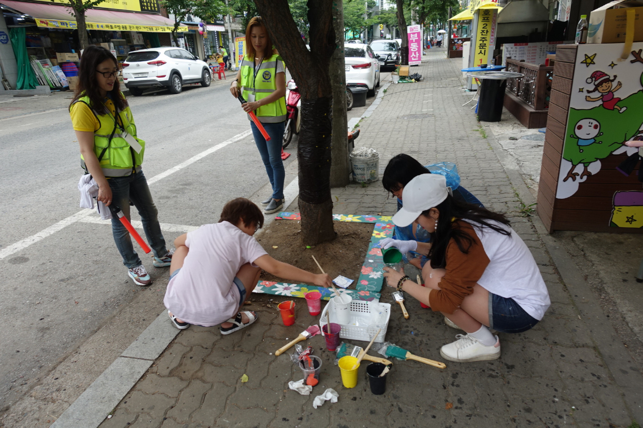 선부3동, “학교가는길 거리아트”행사 펼쳐