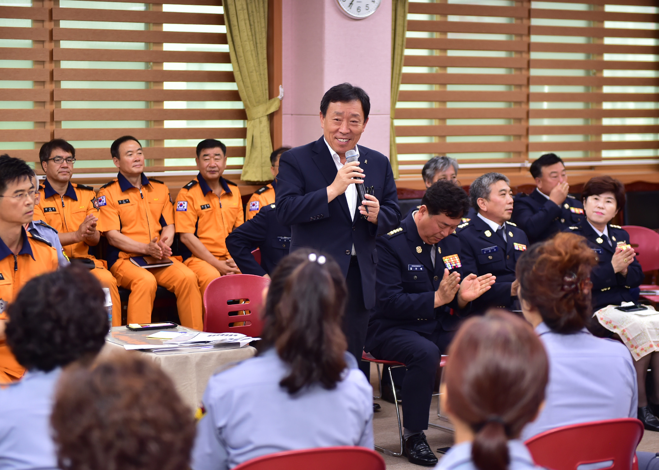 제종길 안산시장, 재난 현장을 누비는 의용소방대원과 대화 가져