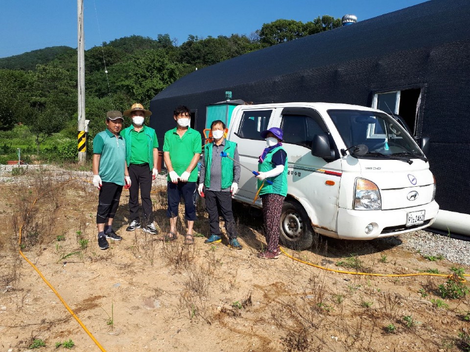 안산동 새마을지도자협의회 여름철 집중 방역 실시