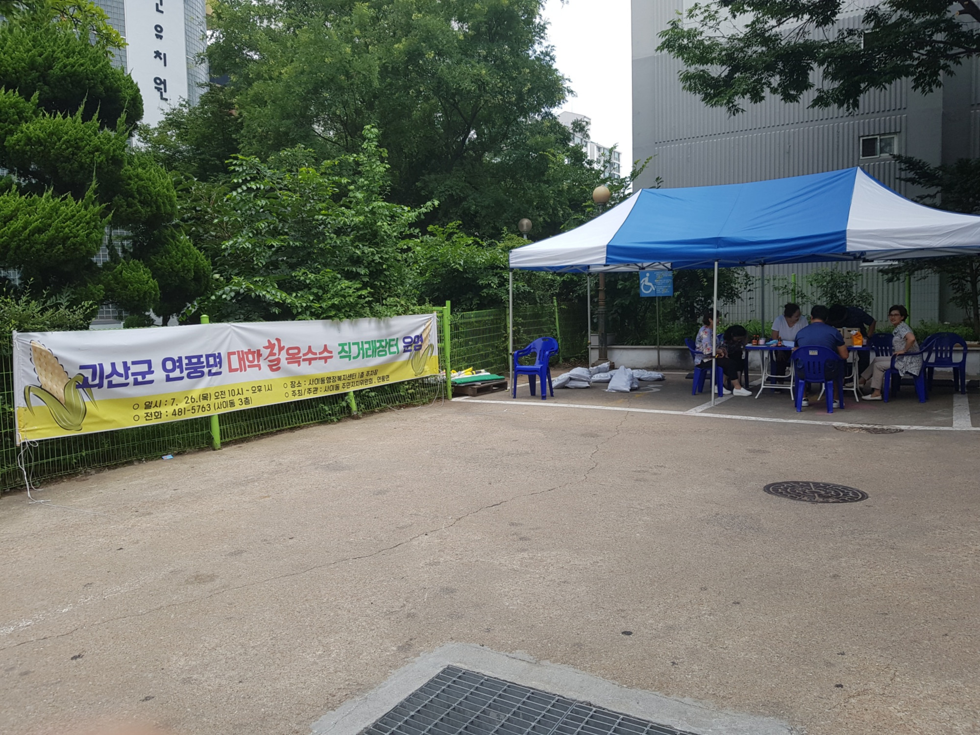 괴산군 연풍면 ‘대학찰옥수수’ 농산물 직거래 장터 운영