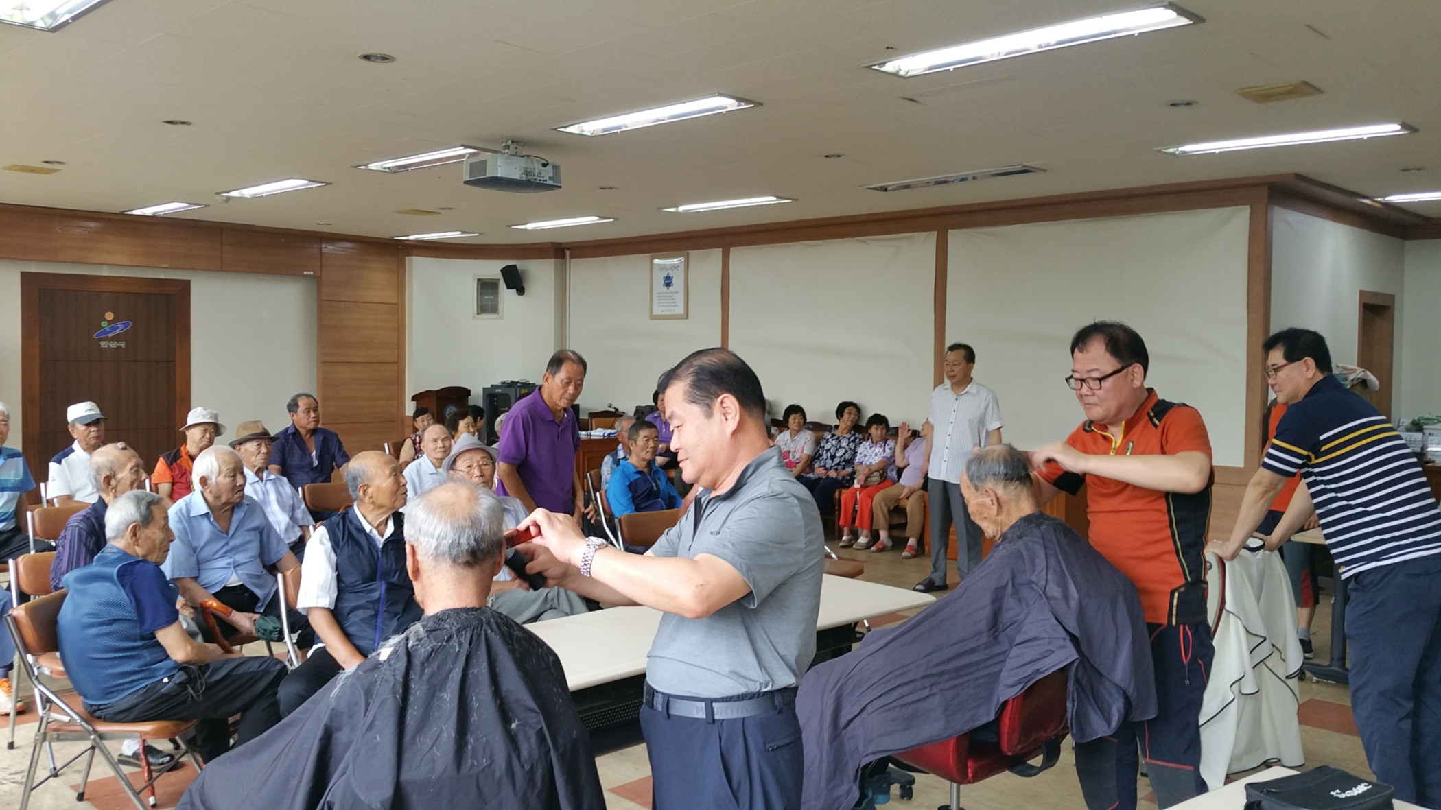 고잔동 체육회, 이․미용봉사 실시